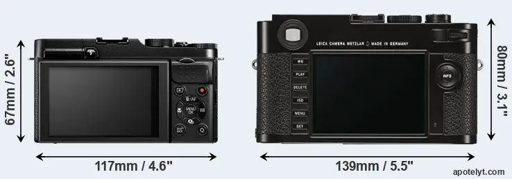 Comparison X-M1 or M Typ 262 rear