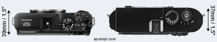 Compare X-M1 versus M9 top