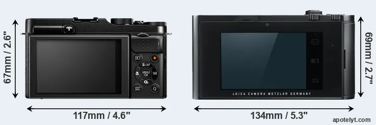 Comparison X-M1 or T Typ 701 rear