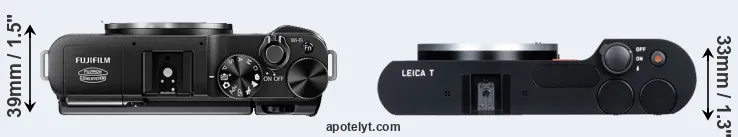 Compare X-M1 versus T Typ 701 top