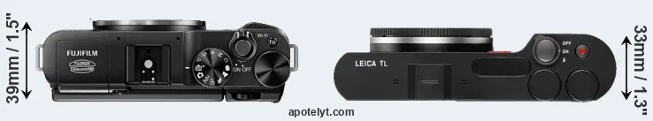 Compare X-M1 versus TL top