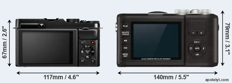 Comparison X-M1 or X-U Typ 113 rear