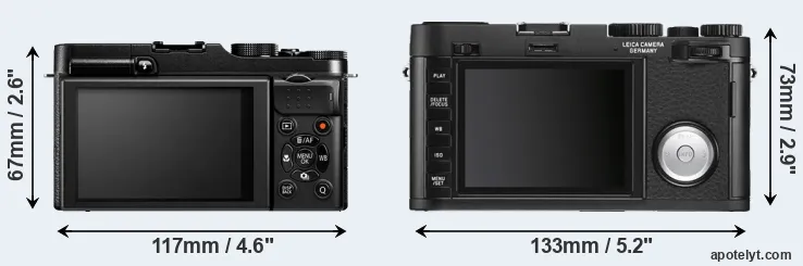 Comparison X-M1 or X Vario rear
