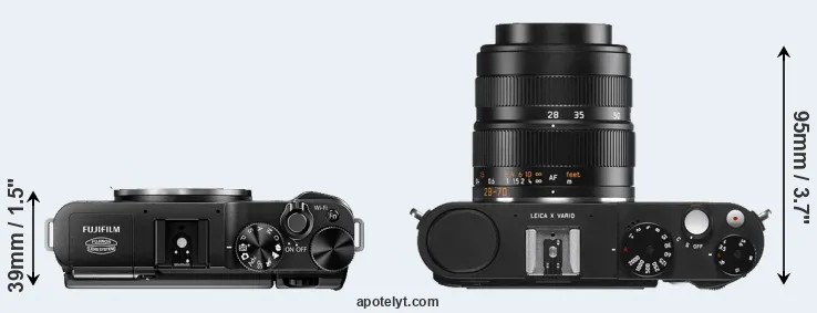 Compare X-M1 versus X Vario top