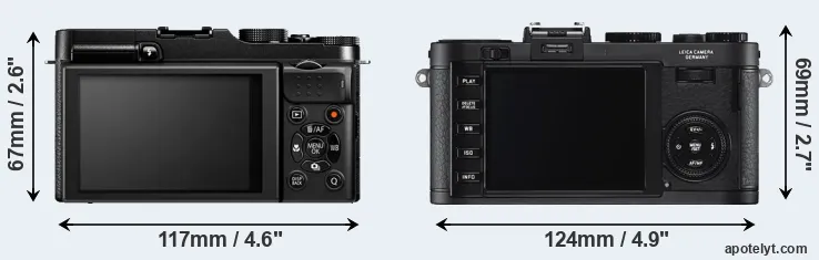 Comparison X-M1 or X2 rear