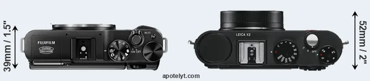 Compare X-M1 versus X2 top