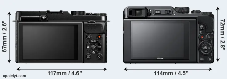 Comparison X-M1 or A1000 rear