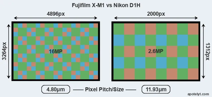 X-M1 versus D1H MP