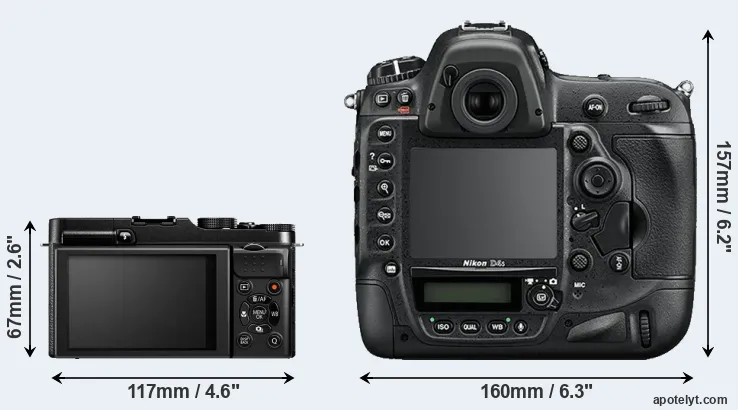 Comparison X-M1 or D4S rear