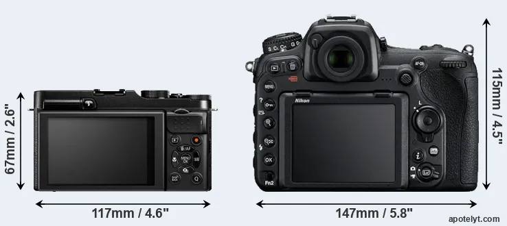 Comparison X-M1 or D500 rear