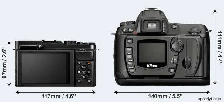 Comparison X-M1 or D70 rear