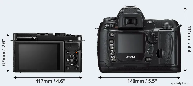 Comparison X-M1 or D70s rear