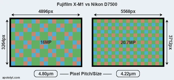 X-M1 versus D7500 MP