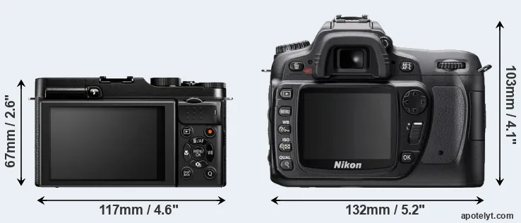 Comparison X-M1 or D80 rear