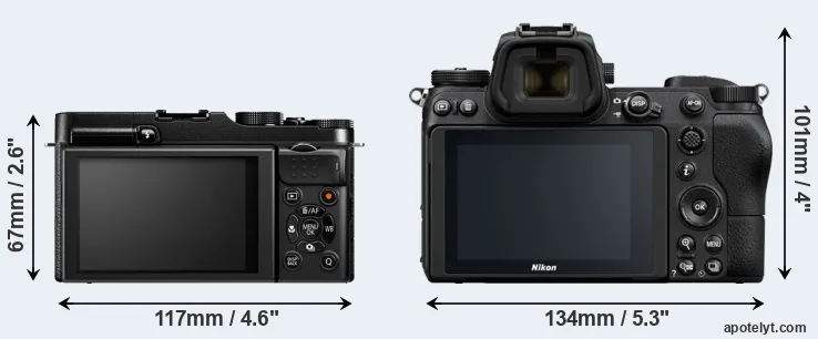 Comparison X-M1 or Z7 rear