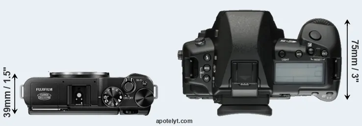 Compare X-M1 versus E-5 top