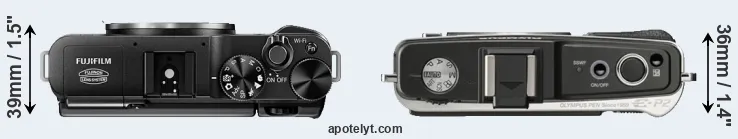 Compare X-M1 versus E-P2 top