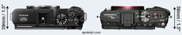 Compare X-M1 versus E-PL6 top