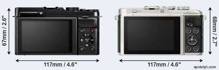 Comparison X-M1 or E-PL9 rear