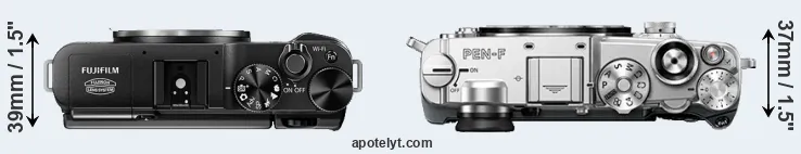 Compare X-M1 versus PEN-F top