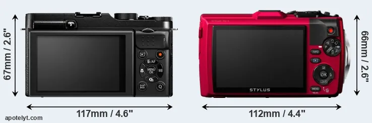 Comparison X-M1 or TG-4 rear