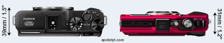 Compare X-M1 versus TG-4 top