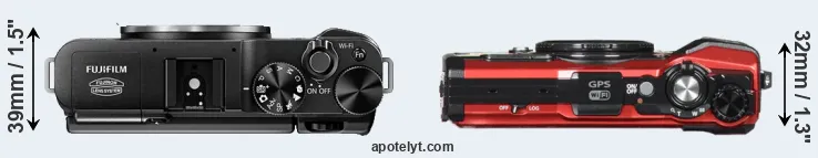 Compare X-M1 versus TG-5 top