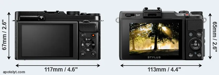 Comparison X-M1 or XZ-2 rear