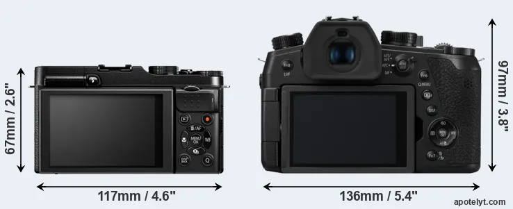 Comparison X-M1 or FZ1000 II rear