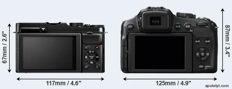 Comparison X-M1 or FZ200 rear