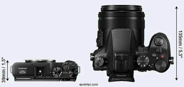 Compare X-M1 versus FZ2500 top