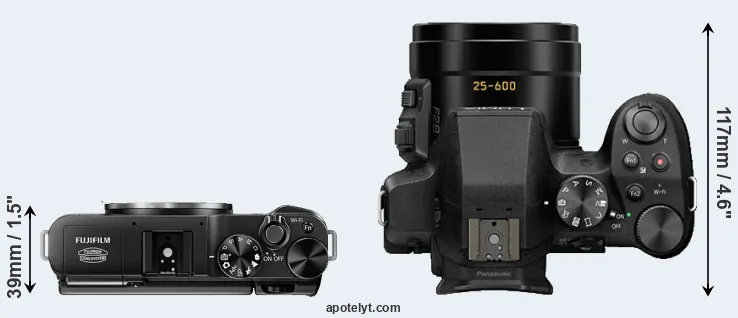 Compare X-M1 versus FZ300 top