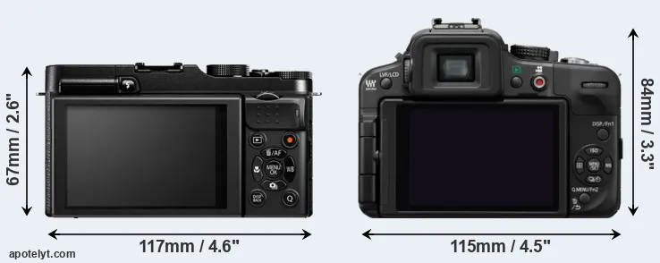 Comparison X-M1 or G3 rear
