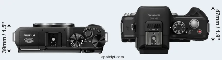 Compare X-M1 versus G3 top