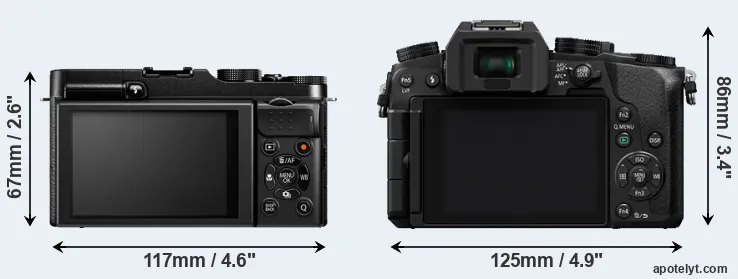 Comparison X-M1 or G7 rear