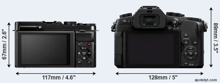 Comparison X-M1 or G80 rear