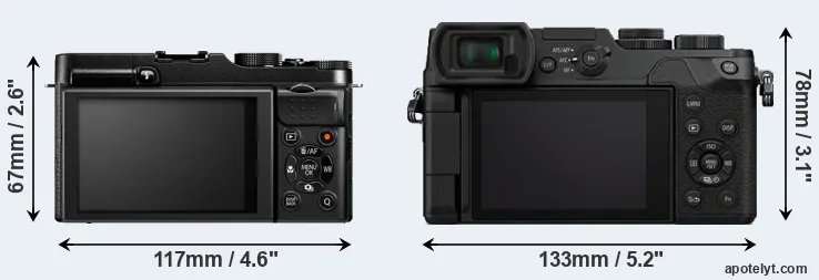 Comparison X-M1 or GX8 rear