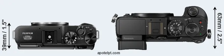 Compare X-M1 versus GX8 top