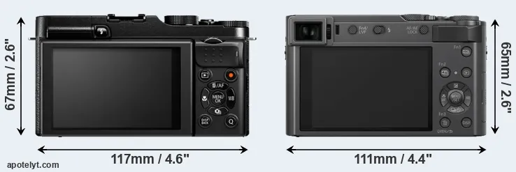 Comparison X-M1 or TZ200 rear