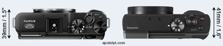 Compare X-M1 versus ZS70 top