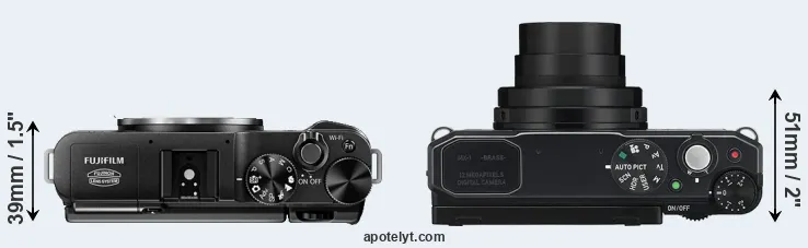Compare X-M1 versus MX-1 top