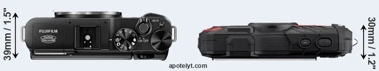 Compare X-M1 versus WG-60 top