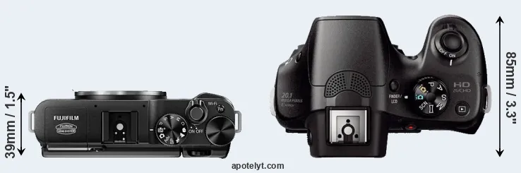 Compare X-M1 versus A3000 top