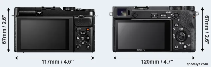 Comparison X-M1 or A6500 rear