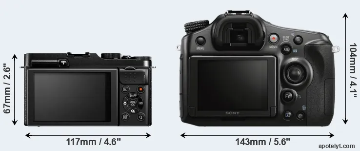 Comparison X-M1 or A68 rear