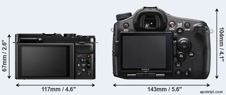Comparison X-M1 or A77 II rear