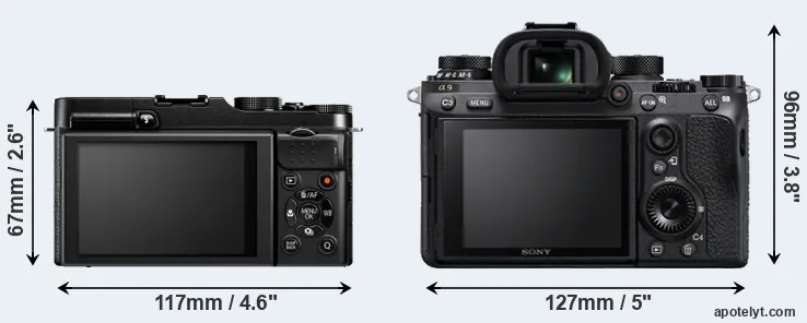 Comparison X-M1 or A9 rear