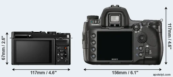Comparison X-M1 or A900 rear