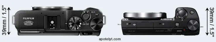 Compare X-M1 versus NEX-5R top