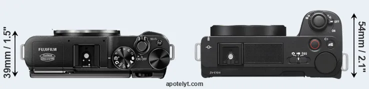 Compare X-M1 versus ZV-E10 II top
